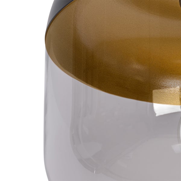 Detailaufnahme einer Glaslampe