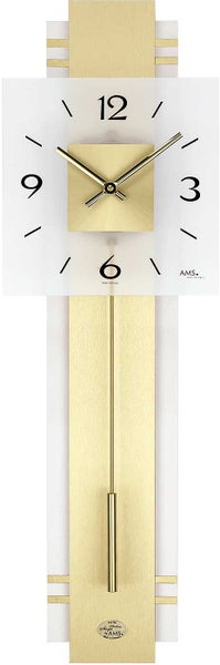 AMS 7301 Wanduhr modern Zifferblatt aus Glas