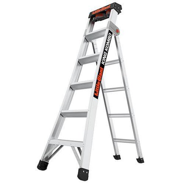 Little Giant King Kombo Kombinationsleiter aus Aluminium als stabile Stehleiter