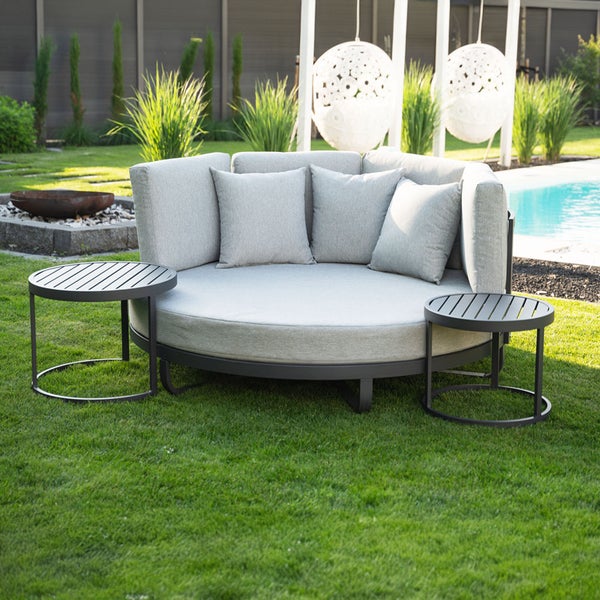 Home Deluxe Daybed Outdoor FLORIDA I Sonnenliege Liegestuhl Relaxliege Sonnenbank Outdoorbett Outdoorliege