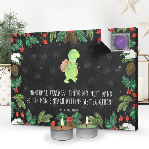 Mr. & Mrs. Panda Duftkerzen Adventskalender Schildkröte Wanderer - Schwarz
