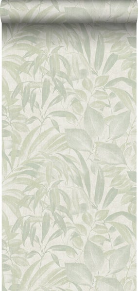 Sanders und Sanders Tapete Blätter Graugrün - 53 cm x 10 m - 640231