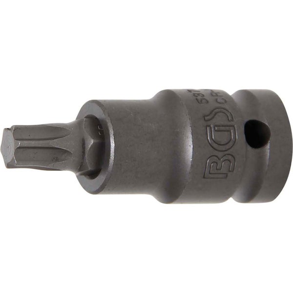 BGS Kraft-Bit-Einsatz Antrieb Innenvierkant 12,5 mm (1/2) T-Profil (für Torx) T50 - 5374