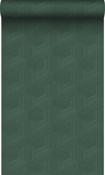 Origin Wallcoverings Öko-Strukturtapete 3D-Muster Dunkelgrün - 50 x 900 cm - 347997