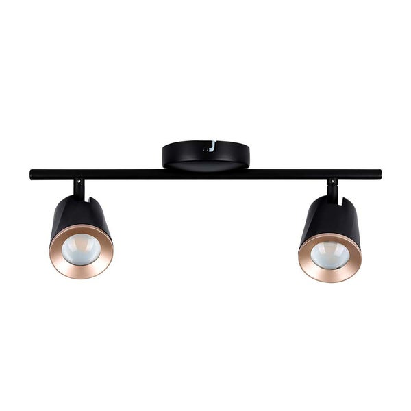 V-TAC VT-812-B-N - LED-Wandleuchten mit Doppelkopf - Schwarz - IP20 - 10W - 1080 Lumen - 3000K