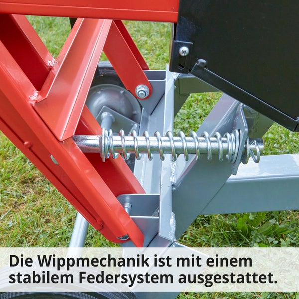 Detailaufnahme der Wippmechanik mit stabilem Federsystem