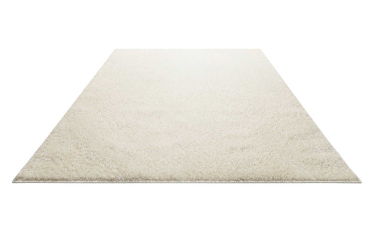 Teppich Creme Weiß Hochflor Flavio Homie Living 200x200 cm