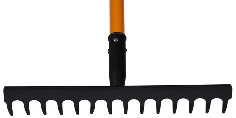 PROREGAL Gartenharke mit Glasfasergriff, 14Tooth, 1500mm