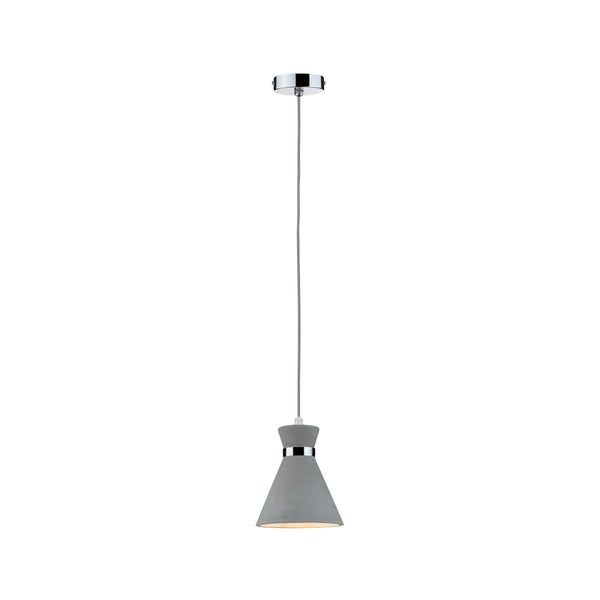 Pendelleuchte Verve IP44 E27 max. 20W Grau, Chrom dimmbar