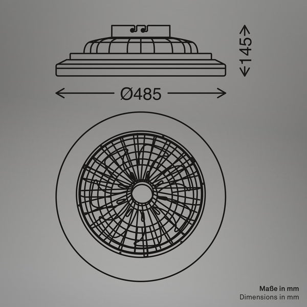Rückansicht eines modularen Sofas mit Metallrahmen und Stoffbezug