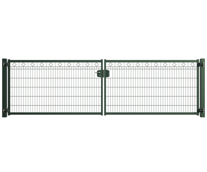 Doppelflügeltor aus Metall für den Garten