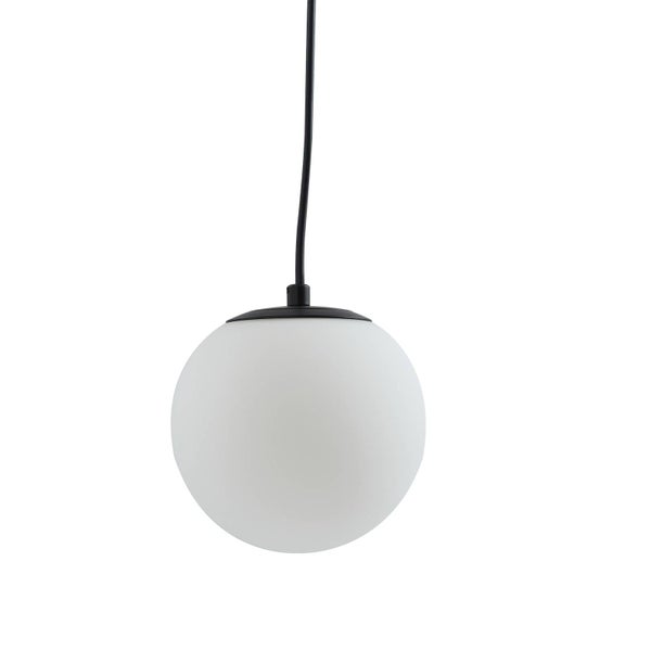 Lucande Pendelleuchte Bidolo in Schwarz aus Glas (1 flammig, E14) - Hängelampe Esstischlampe Hängeleuchte Badezimmerleuchte