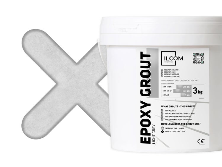 Epoxidharzmörtel zum Füllen von Fugen  - Grau -  3Kg