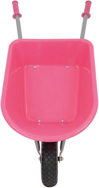 Kinderschubkarre Matrix 20L 40kg | rosa Kunststoffmulde & Vollgummirad | für Kinder ab 3 Jahren