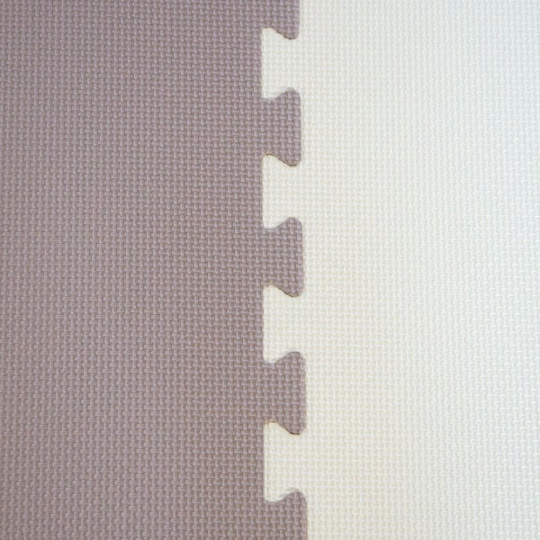 90x90cm XL Trainingsmatte - 25mm dicke Sportmatte mit Rand Beige Braun