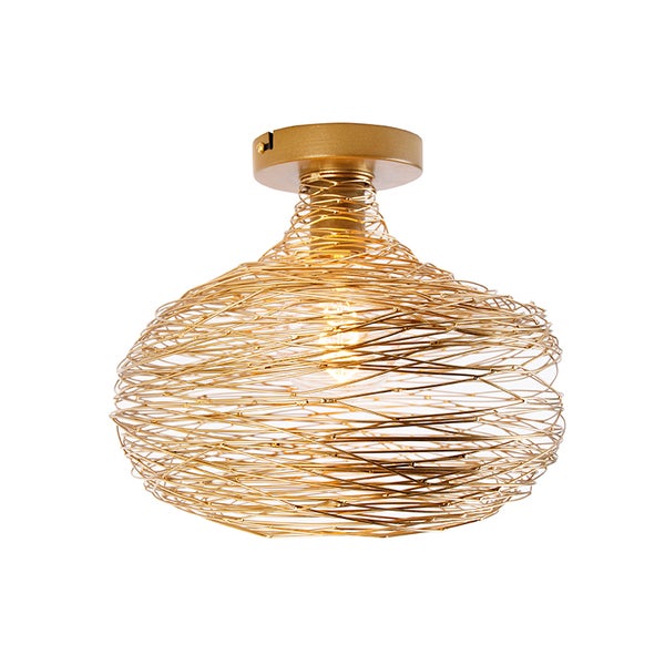 Deckenleuchte aus Metalldraht
