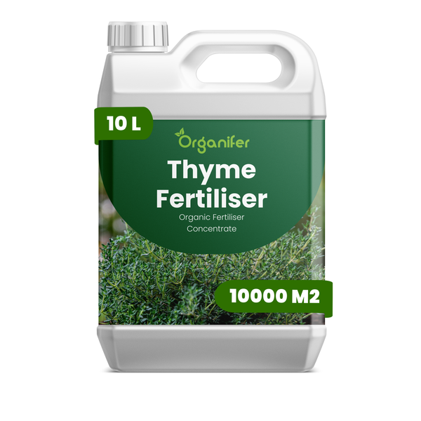 10 Liter Organifer Thymian-Dünger, organisches Düngerkonzentrat für bis zu 10000 Quadratmeter.