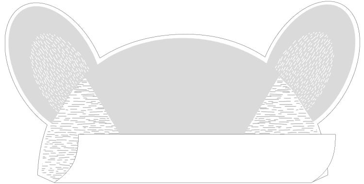 Dekoration für Kindergeburtstag mit Ohrenmotiv