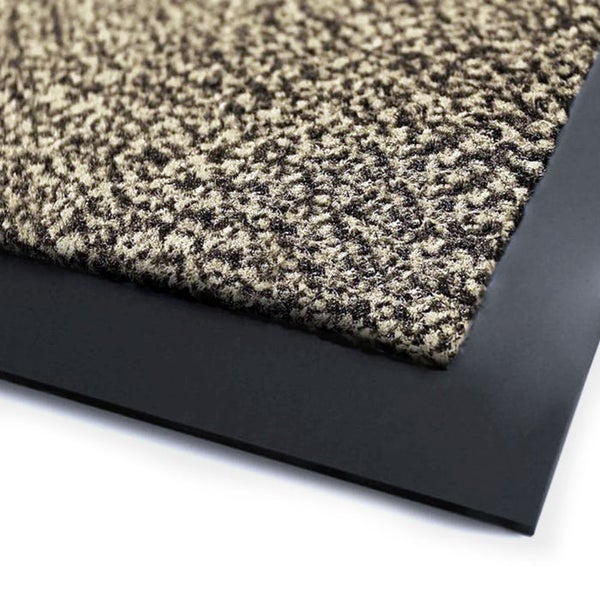 FLOORDIREKT Schmutzfangmatte SKY - Türvorleger für innen und außen - Rutschfest - 120  x 600 cm - Ocker-Schwarz