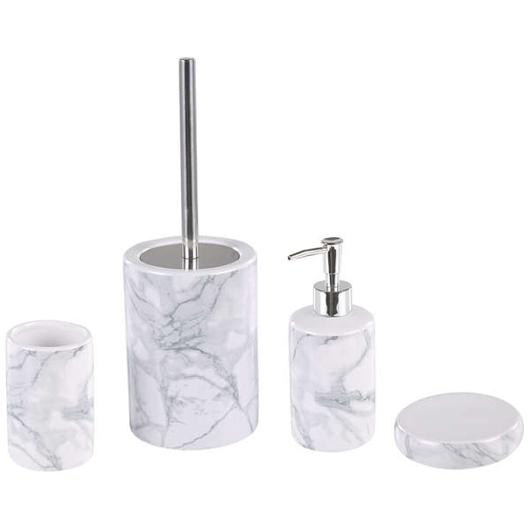 Badaccessoires Set 4-teilig ARAUCO Keramik Weiß