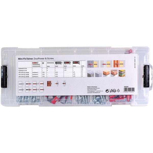 Fischer Mini FixTainer mit DuoPower und Schrauben