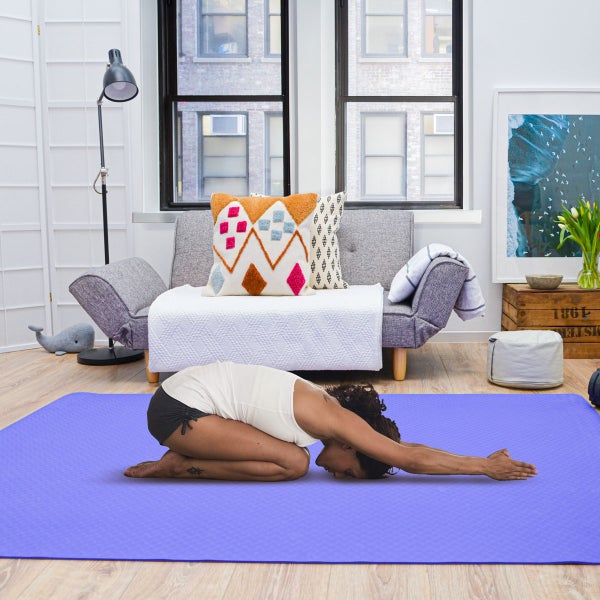 200x116 XXL Fitnessmatte - Rutschfest - 6mm Extra Breite Yogamatte Violett