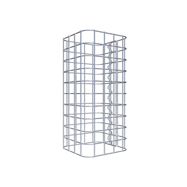 Gabionensäule 22 x 22 cm MW 5 x 5 cm eckig - Höhe: 0,50 m