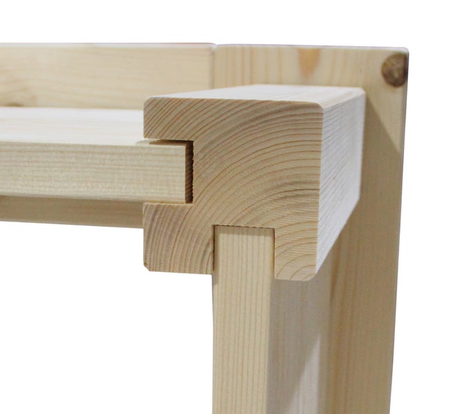 Sandkasten 190x190cm Kinder Clamaro Massivholz Tannenholz Natur Unbehandelt