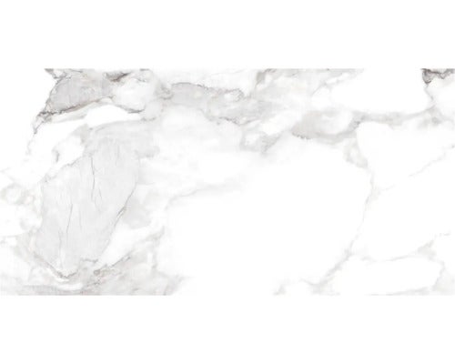 Wand- und Bodenfliese Haute white 60x120cm poliert