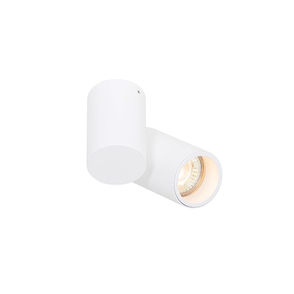 Zwei weiße zylindrische Aufbaustrahler