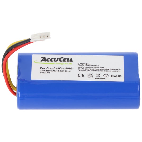 Akku für Gardena ComfortCut 8893 und 8895 7,2 Volt, Akku für Gardena 08894-00 2500mAh Kapazität, 67,5x37x18,5mm
