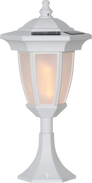 Weiße Solarleuchte für den Garten