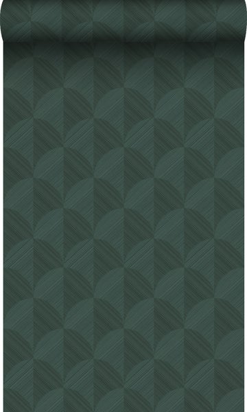Origin Wallcoverings Tapete 3D Muster Dunkelgrün - 50 x 900 cm - 347991