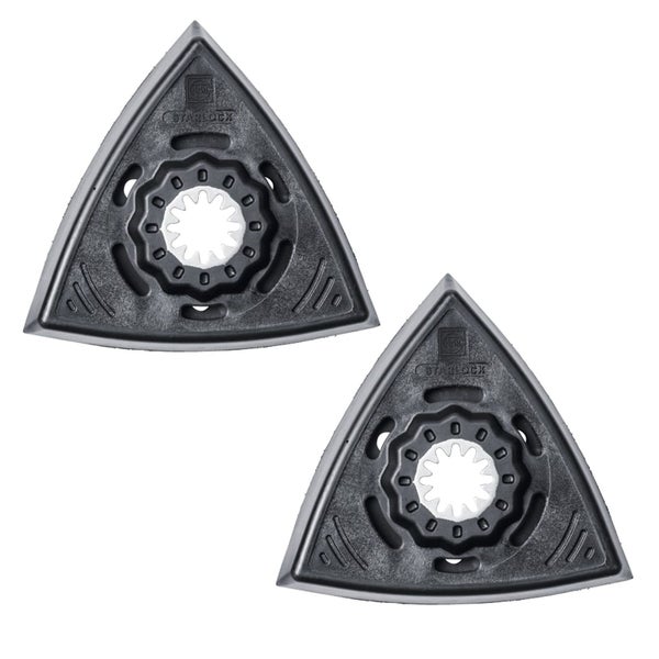 Hand schleift Holztreppe mit einem Fein Multimaster Elektrowerkzeug