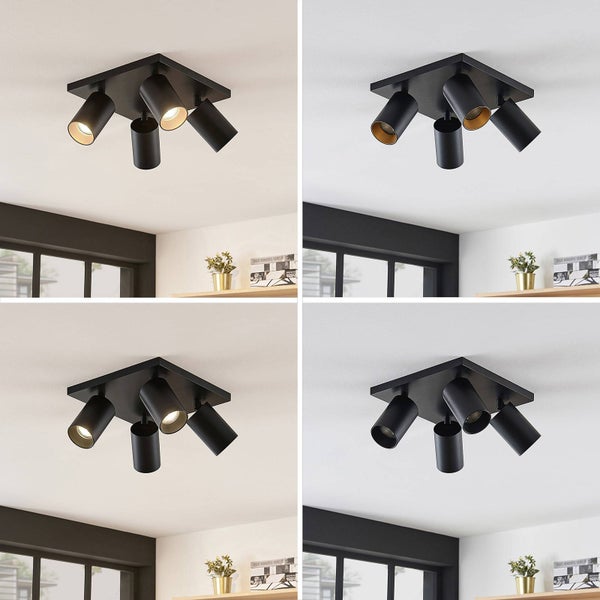 Deckenleuchte mit vier Strahlern zur Innenraumbeleuchtung