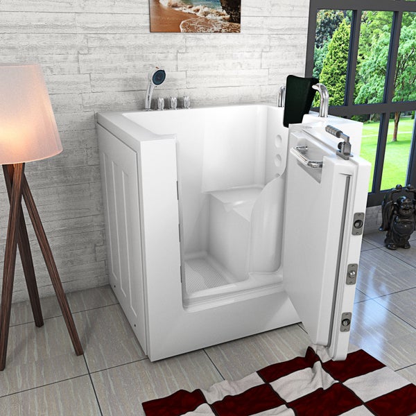 Senioren Sitzbadewanne Wanne mit Tür S02-TH-B-R 100x78 cm