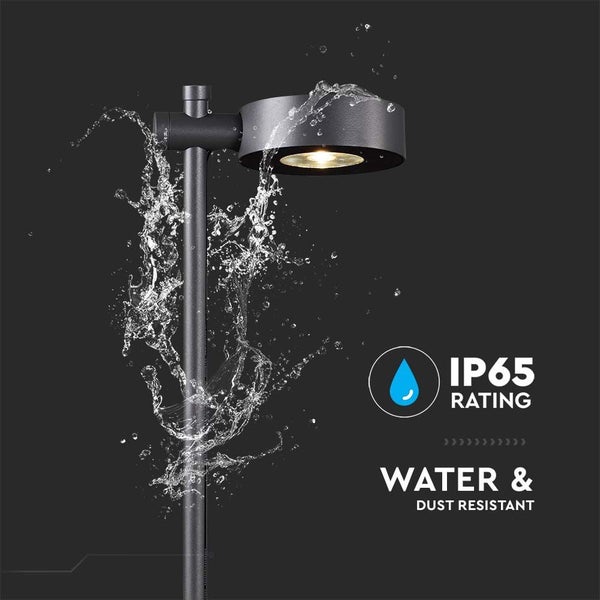 V-TAC VT-11107-B - Außenbeleuchtung - Pollerlampen - IP65 - Schwarzes Gehäuse - 6 Watt - 620 Lumen