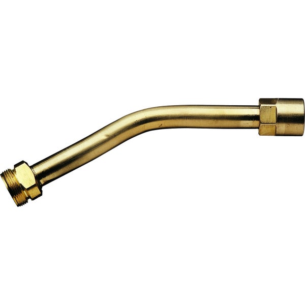 Gebogenes Messingrohr mit Gewindeanschlüssen