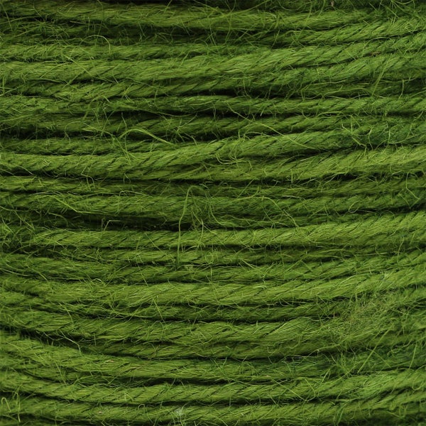 Nahaufnahme von grüner Juteschnur