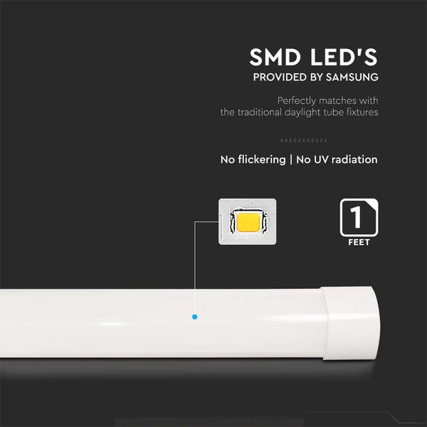 SMD LED Leuchtmittel mit Samsung Technologie, passend für traditionelle Tageslichtlampen, kein Flimmern, keine UV Strahlung, circa 30 Zentimeter Länge