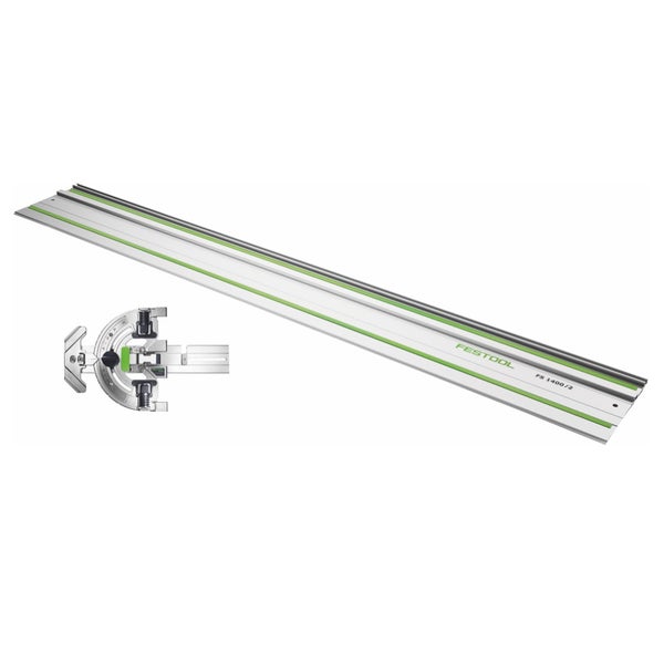Festool FS-WA Winkelanschlag für Führungsschiene FS/2 60º Schnitt + FS 1400/2 Führungsschiene 1400 mm