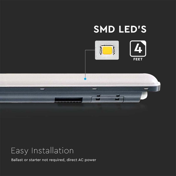 V-TAC VT-1253 - Weiße LED-Lichtleisten - Serie X - IP65 - 36W - 4320 Lumen - 6500K - 120CM
