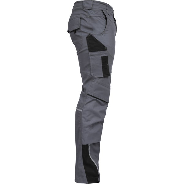 Leibwächter Arbeitshose Bundhose lang, grau/schwarz Gr. 54 Herren