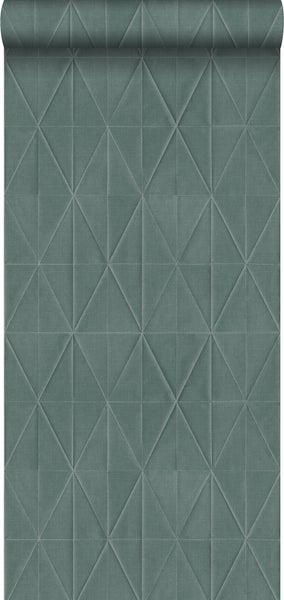 Walls4You Öko-Strukturtapete 3D Muster Graublau - 0,53 x 10,05 m - 935336