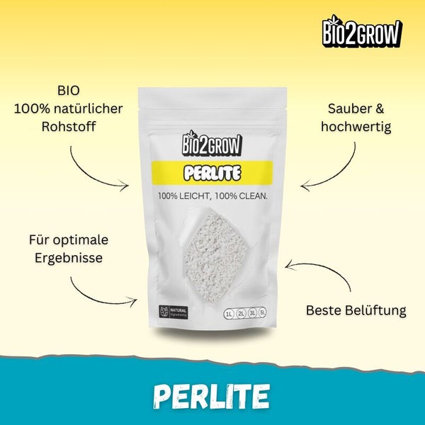 Bio2Grow Perlite-Beutel für optimale Ergebnisse und Belüftung