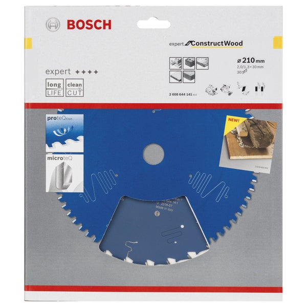 Bosch Kreissägeblatt Expert for Construct Wood für Handkreissägen 210 x 30 x 2 mm 30 - 2608644141