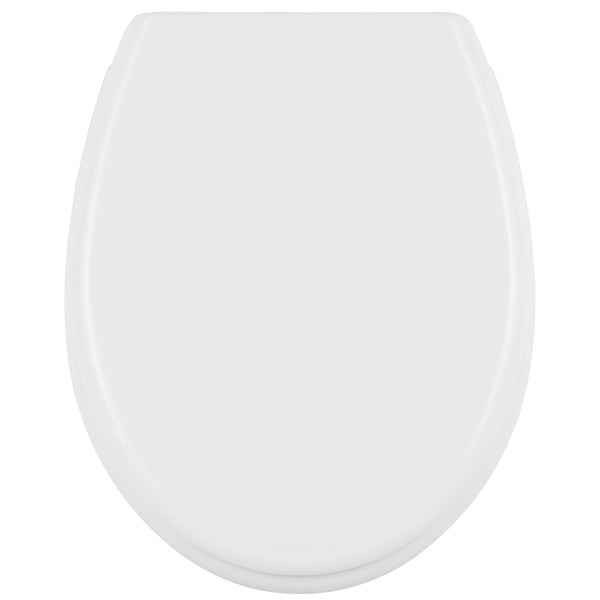 WC-Sitz tectake  45,5 x 38 x 5 cm mit Motiv weiß