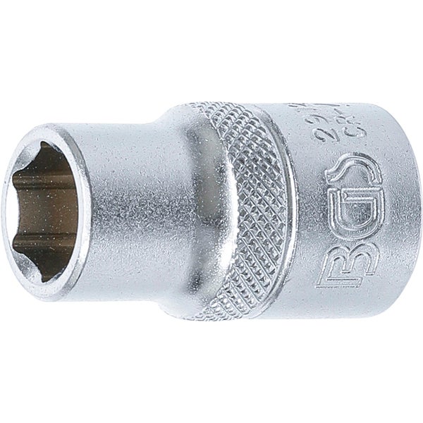 BGS Steckschlüssel-Einsatz Sechskant Antrieb Innenvierkant 12,5 mm (1/2) SW 12 mm - 2912