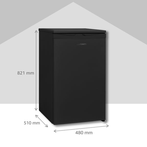 Telefunken CF-34-101-B Gefrierschrank 63 Liter Nutzinhalt Tiefkühlschrank klein schwarz