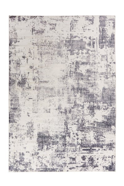 Kurzflor Teppich Seraphina Grau Vintage 80 x 150 cm